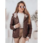 Dámská prošívaná bunda OLMOS TY4237 Barva: Světle Hnědá, Velikost: 2XL