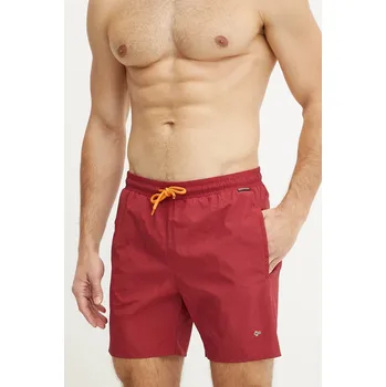 Plavkové šortky Napapijri V-Haldane vínová barva, NP0A4HRZR1E1 83X, vel. S