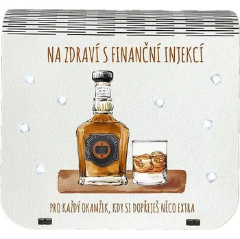 Vánoční dekorace Coolkousky Originální dárková krabička na bankovky v injekcích - "Na zdraví s finanční injekcí"