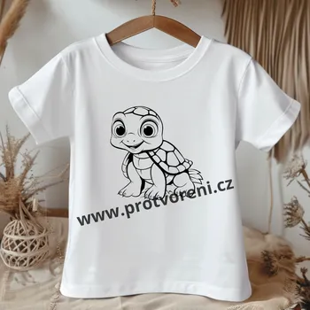 Tričko jako omalovánka Tričko k vybarvení, dětské, ŽELVIČKA, 1 ks zvolte VELIKOST trička ZDE:: 5/6 let Beagle
