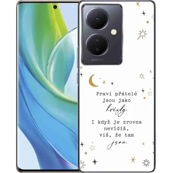Pouzdro na mobilní telefon Gelový kryt mmCase na Vivo V29 Lite 5G - citát 6 bílé pozadí