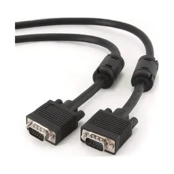 Video kabel GEMBIRD Kabel přípojný k mon 15M/15M VGA 10m stíněný extra, ferrity BLACK CC-PPVGA-10M-B