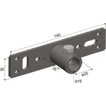 Hromosvod Držák DIH-S 450045 DT TECHNIC s.r.o. 57-04-525-50045