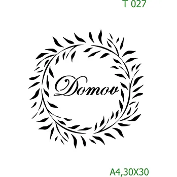 Šablona T 027 - 30 x 30 cm , Nelepící folie