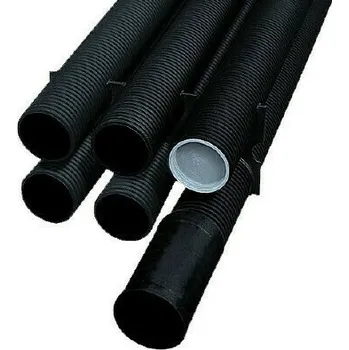 kabelová chránička Chránička korugovaná pevná Fränkische Kabuflex černá 125 mm 6 m