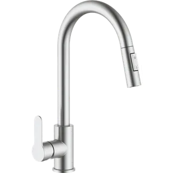 Vodovodní baterie JB Sanitary Kuchyňská baterie s vytahovací sprchou, chrom, H10 29 01