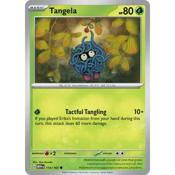 Karetní hra Tangela MEW 114/165 - reverse holo