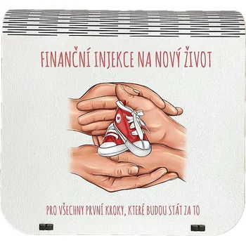 Vánoční dekorace Coolkousky Originální dárková krabička na bankovky v injekcích - "Finanční injekce na nový život"