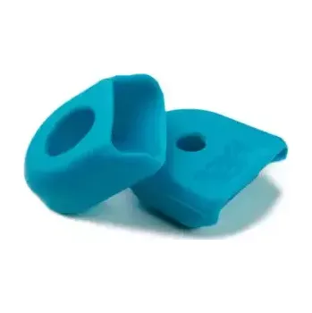 Klika na kolo Race Face Crank Boot krytky karbonových klik 2ks tyrkysová