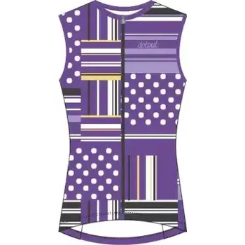 cyklistický dres Dotout Square dámský dres bez rukávů Violet vel. S