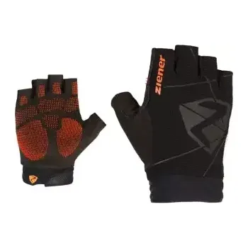 Cyklistické rukavice Ziener Cecko pánské cyklistické rukavice černá vel. 8