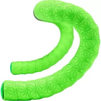 omotávka na kolo Supacaz Super Sticky Kush TruNeon omotávka Neon Green/Black Plugs