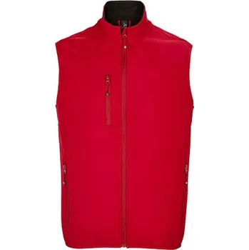 Pánská vesta SOĽS Falcon Pánská softshellová vesta SL03825 Pepper red 4XL