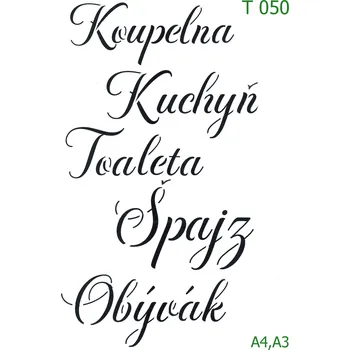 Šablona T 050 - A3 , Lepící fólie