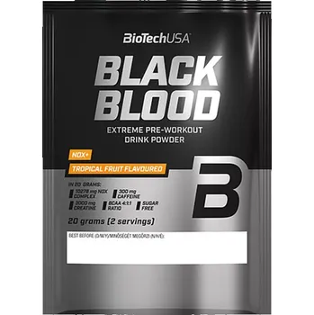 Anabolizér BioTech USA Black Blood NOX+ 20 g, červený pomeranč