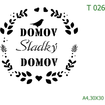 Šablona T 026 - A4 , Nelepící folie