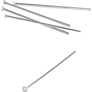 Módní doplněk Ketlovací nýty 48x0,7mm z chirurgické oceli - 250Ks - Nerez SL / 250Ks