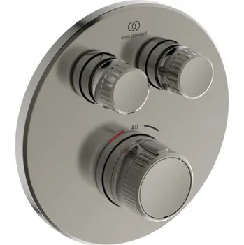 Vodovodní baterie Ideal Standard CeraTherm Navigo - Termostatická sprchová baterie pod omítku pro 2 spotřebiče, ušlechtilá ocel A7296GN