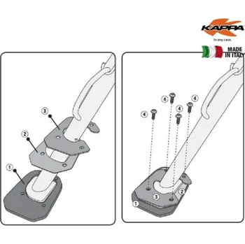 Rám pro motocykl KAPPA prodloužení bočního stojanu BMW F 650 GS / F 800 GS (08-17), F 800 GS ADVENTURE (13-18) (KAPPA prodloužení bočního stojanu BMW F 650 GS / F 800 GS (08-17), F 800 GS ADVENTURE (13-18))