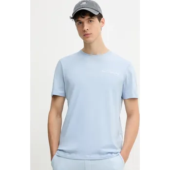 Pánské oblečení Bavlněné tričko Karl Lagerfeld A1M44017 modrá 05X, vel. L