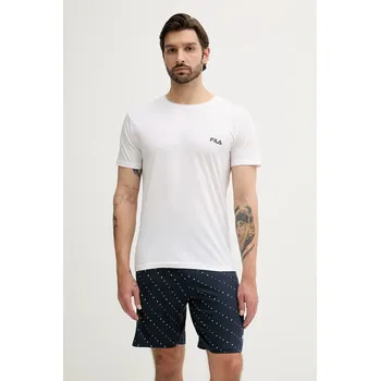 Pánské pyžamo Bavlněné pyžamo Fila FPS1222 bílá 00X, vel. XXL