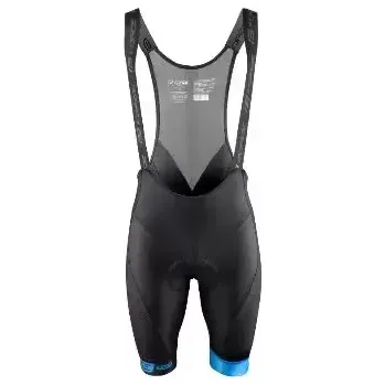 Cyklistické kalhoty Force B51 pánské kraťasy s laclem a vložkou černá/modrá vel. XS