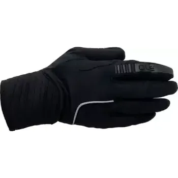 Cyklistické rukavice Alé Windprotection dlouhé cyklistické rukavice černá vel. XL