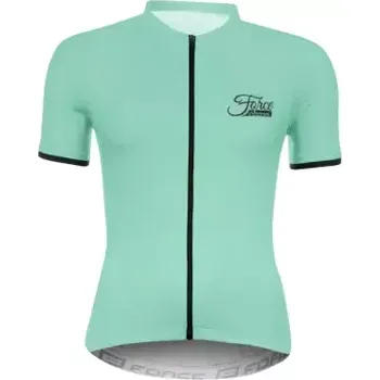 cyklistický dres Force Charm Lady dámský dres krátký rukáv mentolová vel. L