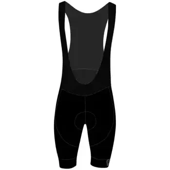 Cyklistické kalhoty Force Bright pánské kraťasy se šráky a vložkou černá vel. XXL