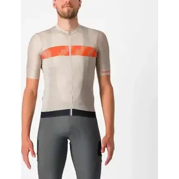 cyklistický dres Castelli Unlimited Endurance pánský dres krátký rukáv Silver Moon vel. M