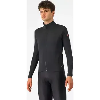 Cyklistická bunda Castelli Perfetto Air pánská bunda Light Black vel. M