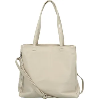 Kabelka Stylová dámská kožená kabelka na rameno Delami Vera Pelle Stelvia, krémová