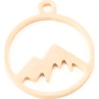 Přívěsek EU Přívěsek hory 17/15mm chirurgická ocel rose gold