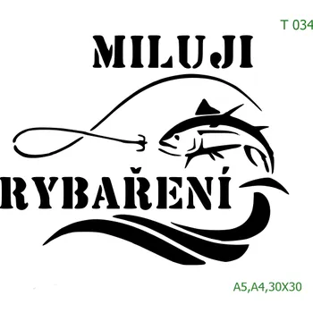 Šablona T 034 - 30 x 30 cm , Nelepící folie