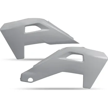 Autodíl UFO kryty chladiče HUSQVARNA TC 125 / 150 / 250 / 300 25-26, FC 250 / 450 25-26, TX 300 25-26, FX 350 / 450 25-26 barva šedá (UFO kryty chladiče HUSQVARNA TC 125 / 150 / 250 / 300 25-26, FC 250 / 450 25-26, TX 300 25-26, FX 350 / 450 25-26 barva šedá)