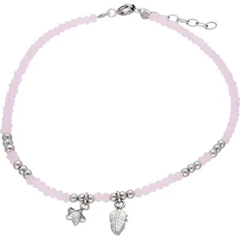 Náramek Stříbrný korálkový náramek na nohu 24-27 cm STNA0886F