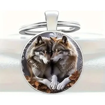 Přívěšek na klíče vlk