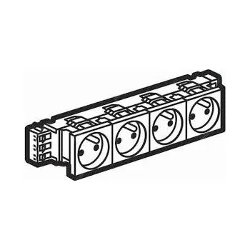 Elektrická zásuvka Zás. 4x MOSAIC 230V bíl. 77304 LEG GENERI, s.r.o. 07-20-095-77304