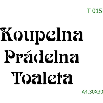 Šablona T 015 - 30 x 30 cm , Nelepící folie