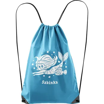 Vak Mořská víla se jménem - polyester Barva: Tyrkysová