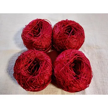 Příze Sada Shappe hedvábí 4x300m Tmavší červená (Shappe hedvábí Salsa)