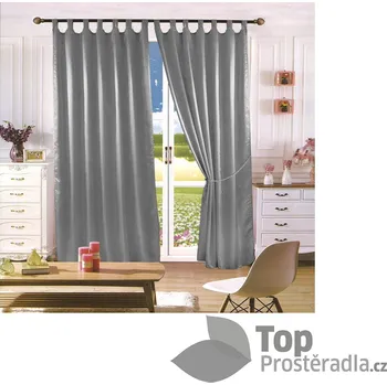 Závěs Saténové závěsy Home Art - 2 kusy Šedá 150x160