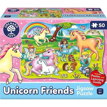 Puzzle Orchard Toys Vzdělávací puzzle Přátelé jednorožci