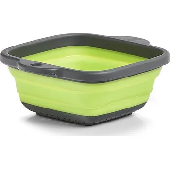 Cedník a síto Zeller Skládací cedník plast 21,9 × 18 × 2,8 cm, zelený