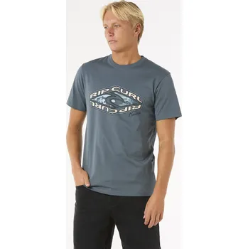 Pánské tričko Pánské Tričko s krátkým rukávem RIP CURL REFILL TEE 0O6MTE_2213 – Šedá S