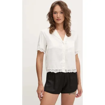 Pánská košile Pyžamová košile Abercrombie & Fitch KI146.5053.111 béžová 01X, vel. XS