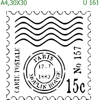 Šablona U 161 - 30 x 30 cm , Nelepící folie