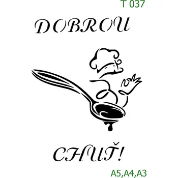 Šablona T 037 - A4 , Lepící fólie