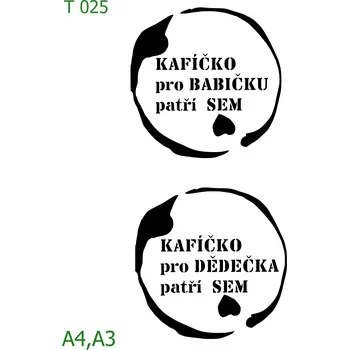 Šablona T 025 - A4 , Nelepící folie