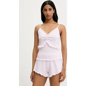 Dámské pyžamo Pyžamo Answear.LAB WS25.BID01E růžová 30X, vel. XS